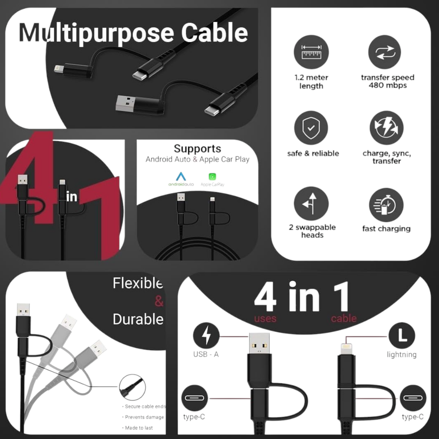 4in1 Data Cable