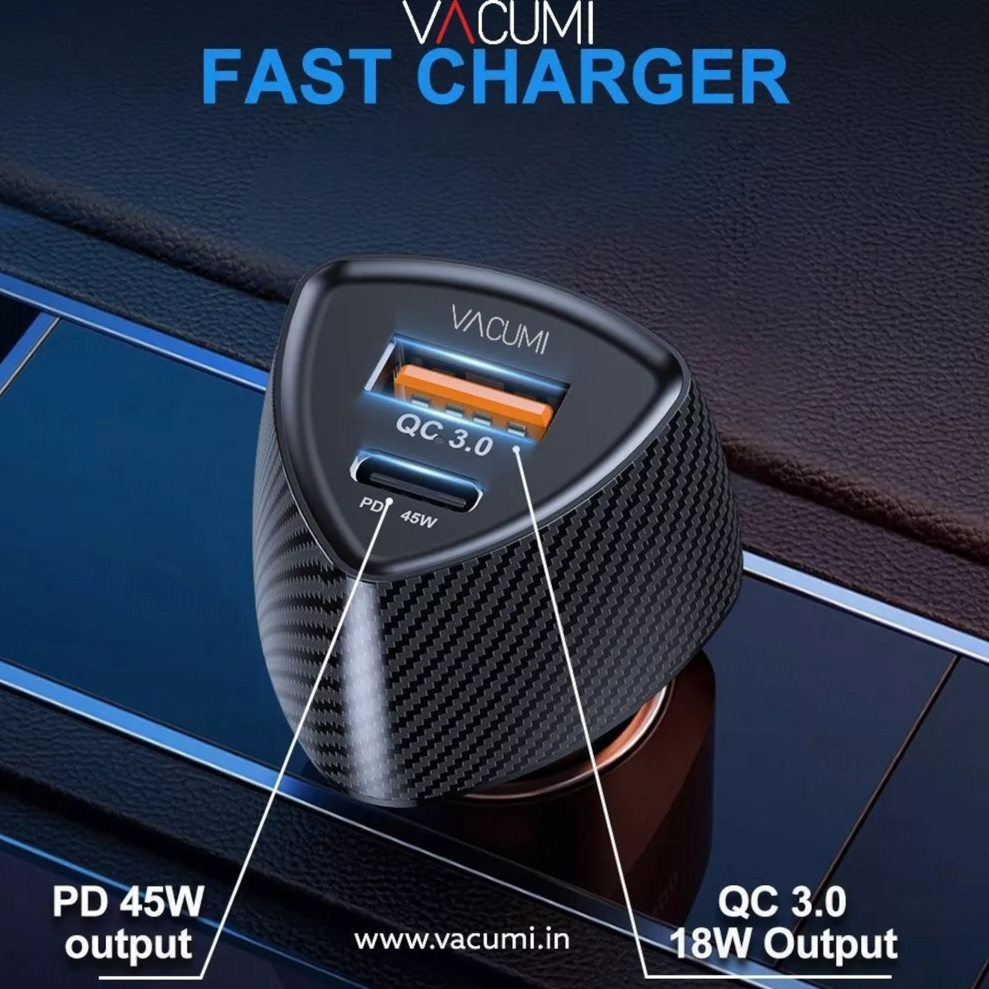 45WATT Car Charger